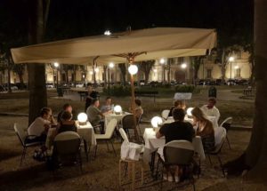 cafes & bars in Turin - Pepe restaurants and bar with people enjoying dinner outside