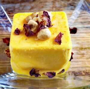 Saffron Gelato Langhe-Style